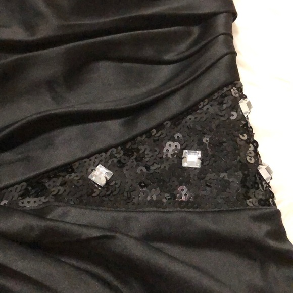 Db studio black one shoulder black dress size 2 - Picture 5 of 8